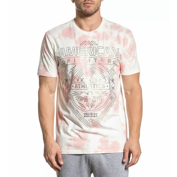 AMERICAN FIGHTER GALVESTON Men's T-Shirt S/S Biker - Picture 1 of 11